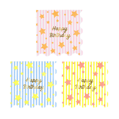 Bright Star Happy Birthday Large Napkins|Meri Meri