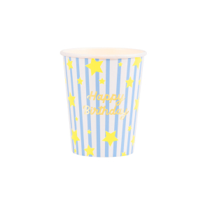 Bright Star Happy Birthday Cups|Meri Meri