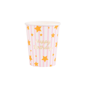 Bright Star Happy Birthday Cups|Meri Meri