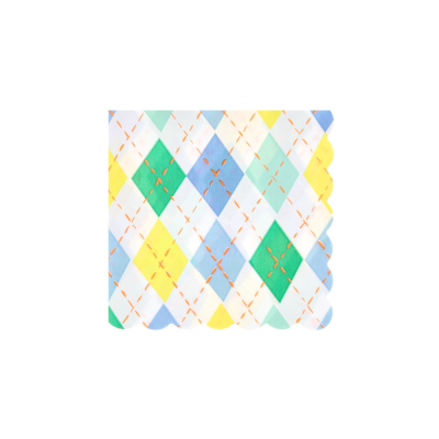 Argyle Small Napkins|Meri Meri