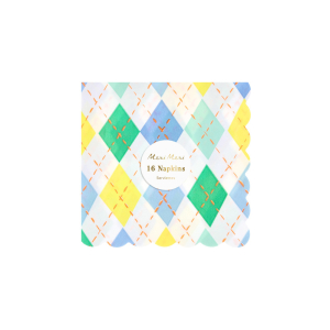 Argyle Small Napkins|Meri Meri