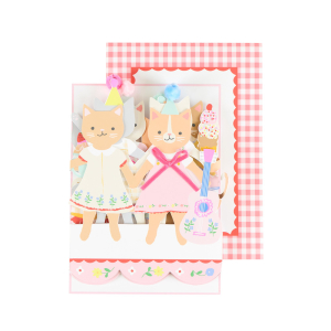 Kitten Club Concertina Birthday Card|Meri Meri