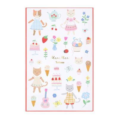 Kitten Club Temporary Tattoos|Meri Meri