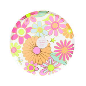 Flower Power Side Plates|Meri Meri