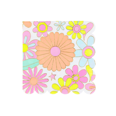 Flower Power Large Napkins|Meri Meri