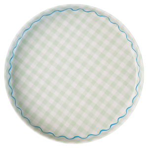 Gingham Reusable Large Plates|Meri Meri