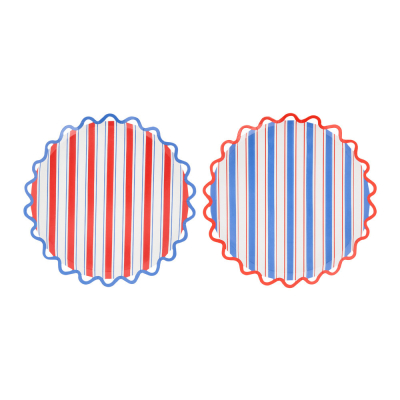 Nautical Striped Side Plates|Meri Meri