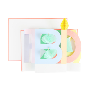 Honeycomb Birthday Concertina Card|Meri Meri