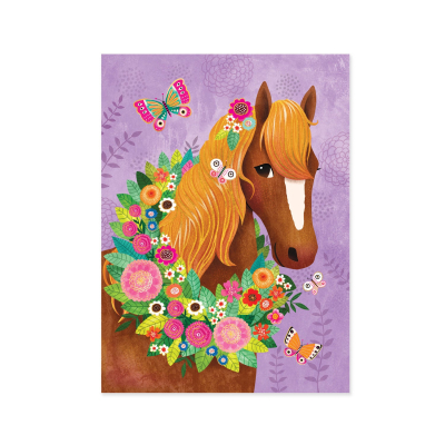 Horse & Butterfly Card|Peaceable Kingdom