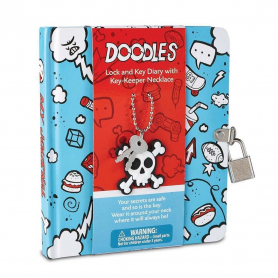 Doodle Diary With Key-Keeper Necklace|Peaceable Kingdom