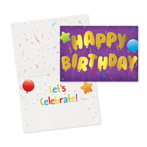 Gold Mylar Balloon Card|Peaceable Kingdom