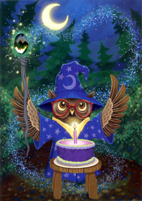 Wizard With Jewel Scepter Card|Peaceable Kingdom