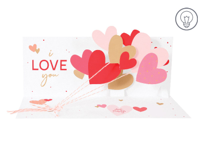 Love Balloons W/ Light|Up With Paper