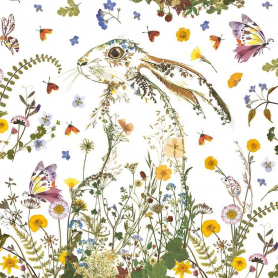 SHEET WRAP Wildflower Hare|Museums & Galleries