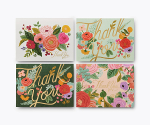 Garden Party Thank You Keepsake Card Box|Rifle Paper