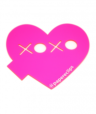 Val Topper - Clear Pink Acrylic Topper