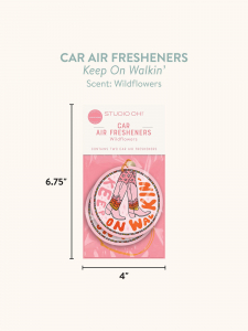 Keep On Walkin' Car Air Freshener|Studio Oh