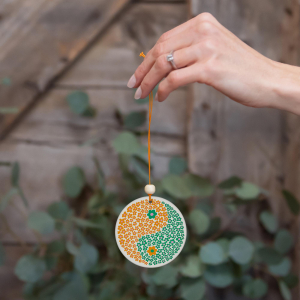 Yin-Yang Blossoms Car Air Freshener|Studio Oh