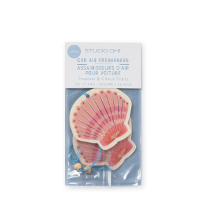 Pink Seashell Car Air Freshener|Studio Oh