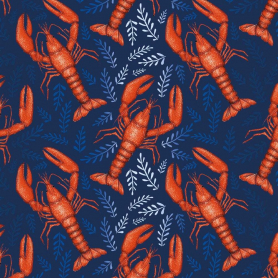 SHEET WRAP Lobster Pattern|Museums & Galleries