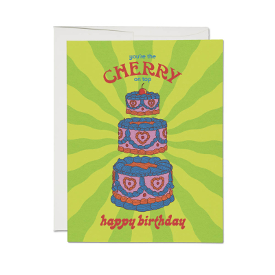 Layered Birthday Cake card|Red Cap Cards