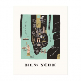 New York Map Print (8x10)|Rifle Paper