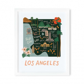 Los Angeles Map Art Print (11x14)|Rifle Paper