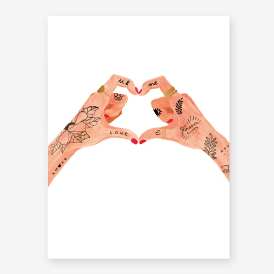 Hands Of Love Wall Print Med|All The Ways To Say