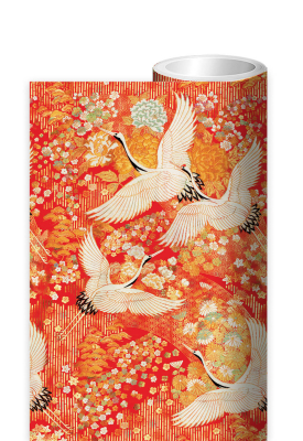 ROLL WRAP Kimono Cranes