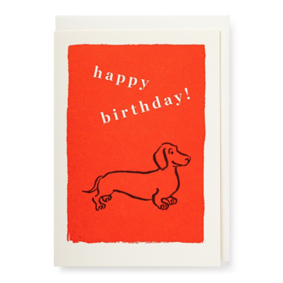 MINI CARD Birthday Sausage Dog