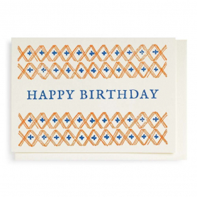 MINI CARD Pattern Happy Birthday