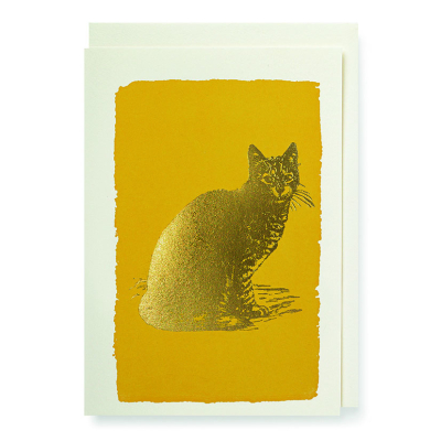 MINI CARD Gold Cat