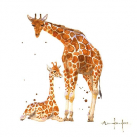 Giraffe Mum And Baby