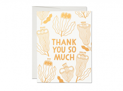 Floral Thanks|Red Cap Cards
