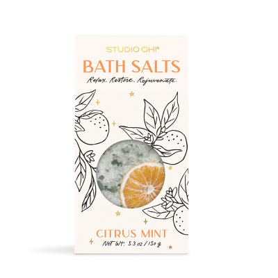 Citrus Mint Scented Bath Salts|Studio Oh
