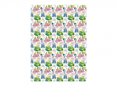 Birthday Animals wrap roll-3 sheets|Red Cap Cards
