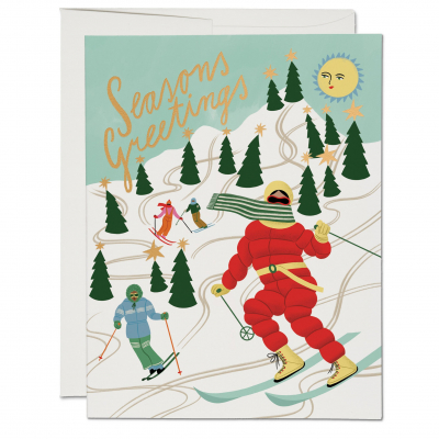 Snowy Slopes Holiday|Red Cap Cards