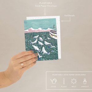 Whales Love + Friendship Card|Seedlings