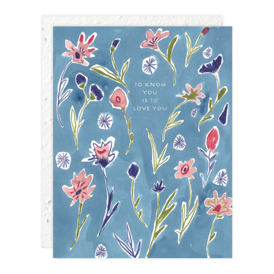 Ditzy Flowers Love + Friendship Card|Seedlings