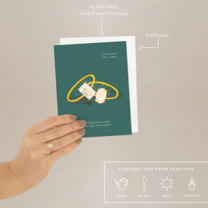Wedding Rings Wedding + Engagement Card|Seedlings