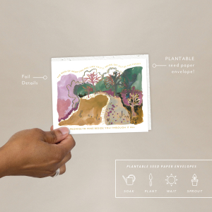 Beside You Sympathy Card|Seedlings