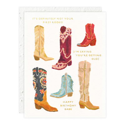 Not Your 1st Rodeo Birthday Card|Seedlings