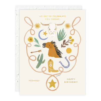 Yee Haw Birthday Card|Seedlings