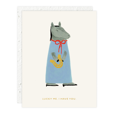 Lucky Horse Love + Friendship Card|Seedlings