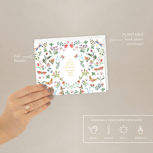 Butterfly Garden Baby Card|Seedlings