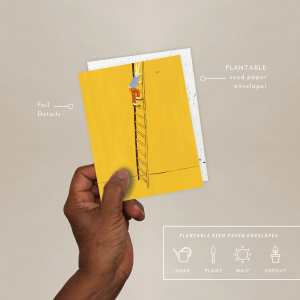 At The Top Just To Say Hi Card|Seedlings