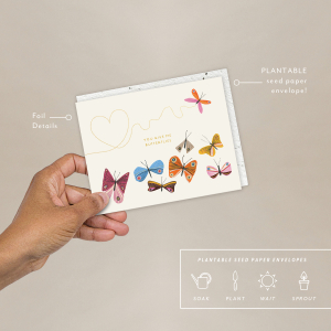 Butterflies Love + Friendship Card|Seedlings