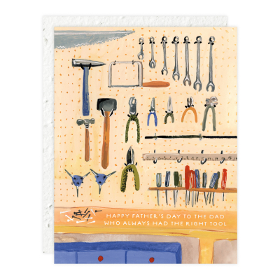 Dads Tools Fathers Day Card|Seedlings