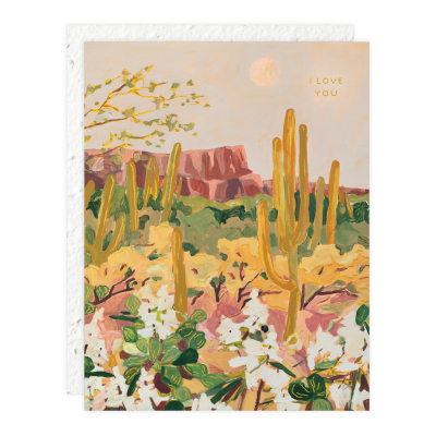 Desert Moonlight Love + Friendship Card|Seedlings