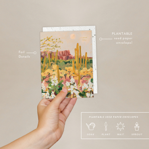 Desert Moonlight Love + Friendship Card|Seedlings